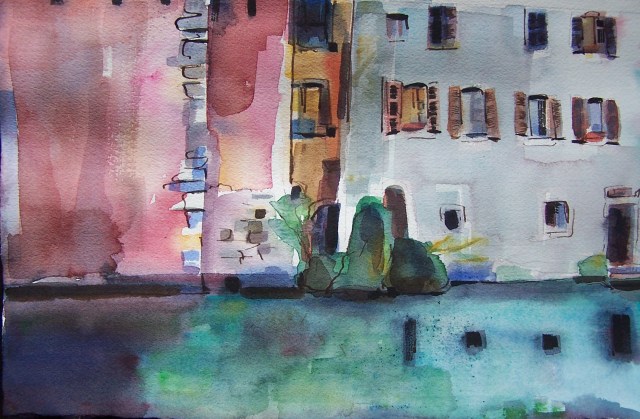 watercolor - annecy - france - wherever you go